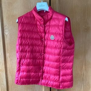 Newly stuffed light weight vest from Moncler NYC.